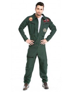Top Gun Kostuum Heren Pilotenpakken Volwassenen Gevechts Piloot Kostuum
