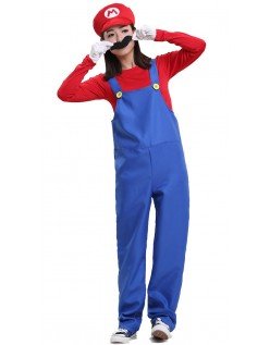 Deluxe Super Mario Bros Kleding Dames Mario Kostuum Volwassenen