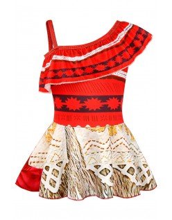 Moana Prinsessen Jurk Kind Vaiana Kostuum Meisje Hawaii Kostuum D010