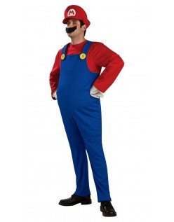 Deluxe Super Mario Bros Kleding Mario Kostuum Volwassenen