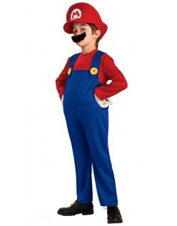 Deluxe Super Mario Bros Kleding Kind Mario Kostuum